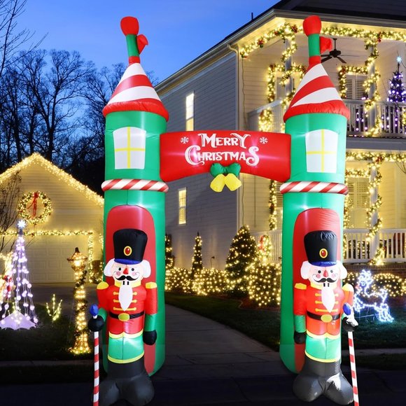 Toys Giant Nutcracker Arch Christmas Inflatable 11feet Tall Poshmark
